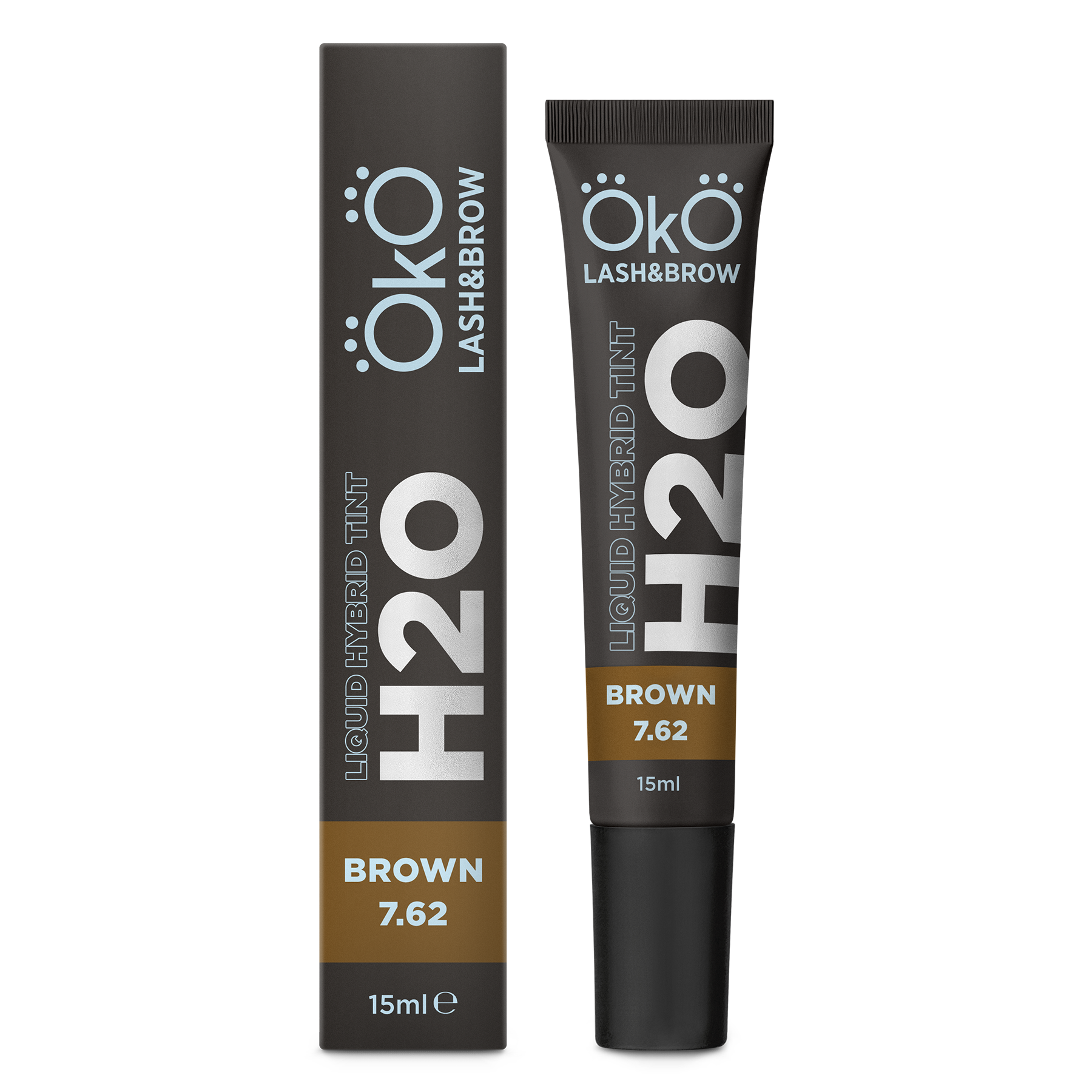 ÖkÖ lash & brow Liquid Hybrid tint H2O BROWN 15ml