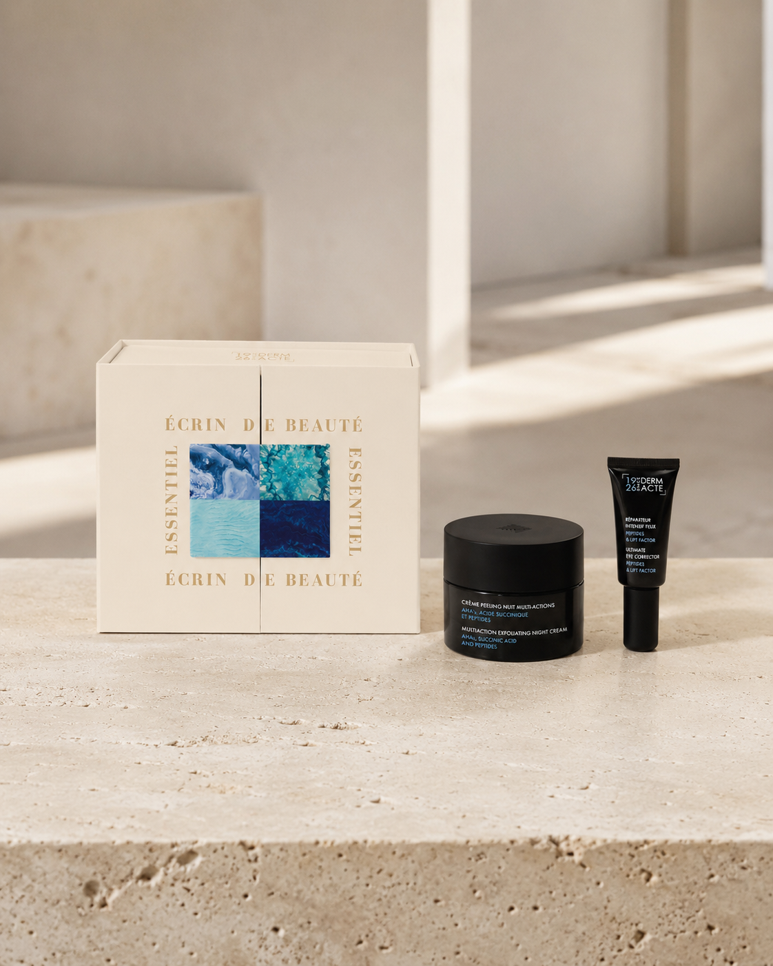 Derm Acte julegaveæske – Natcreme &amp; øjenpleje