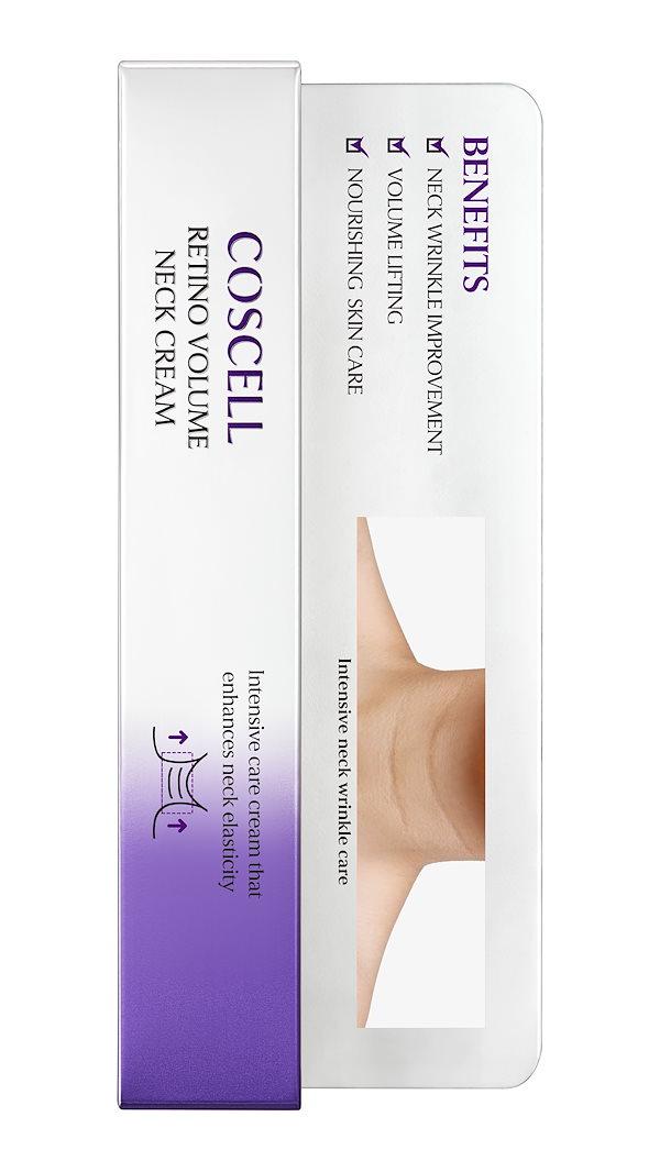Coscell Retino Volume Neck Cream, Halscreme K-beauty (B2B)