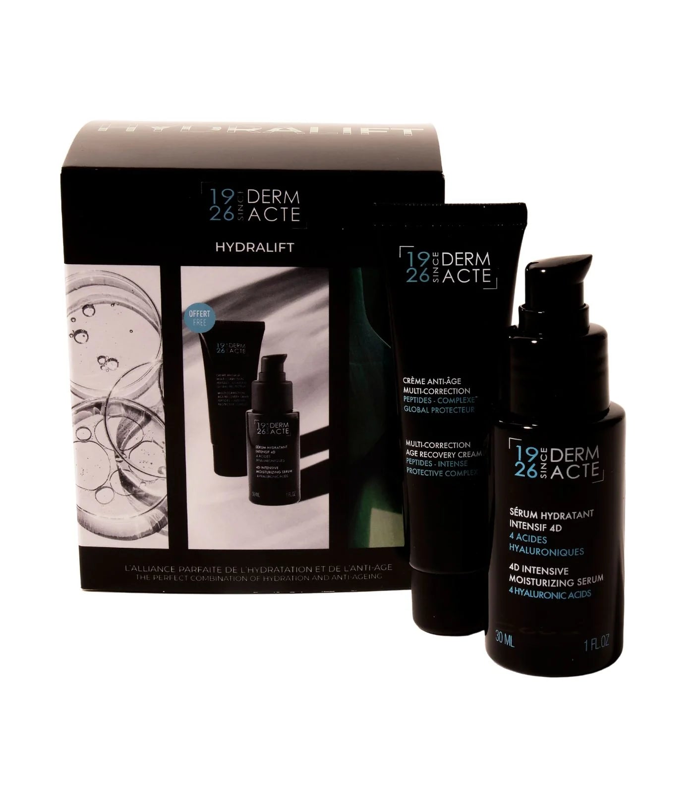 Hydralift box 4D serum 30 ml  + gratis  Multi-correction age recovery cream 30 ml (B2B)