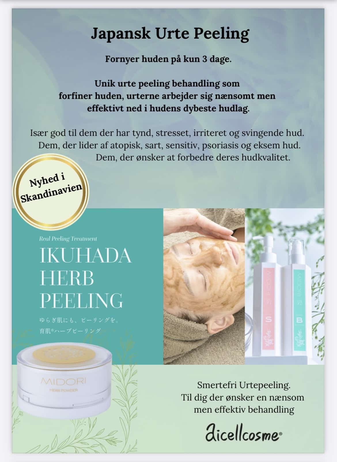 Brochure Japansk urte peeling