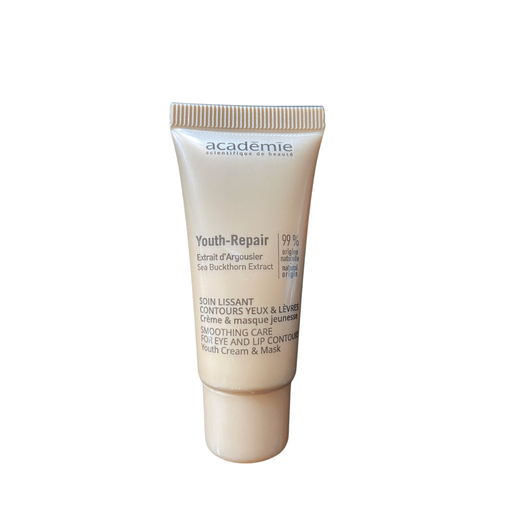 Smoothing care for eye and lip contours - youth cream & mask 15 ml rejsestørrelse (B2B)