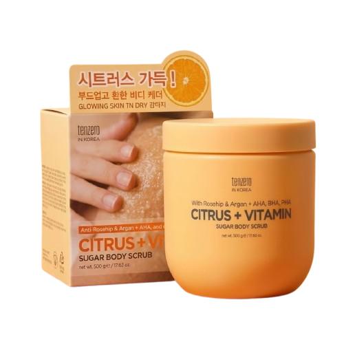 TENZERO Citrus Vitamin Sugar Body Scrub K-beauty
