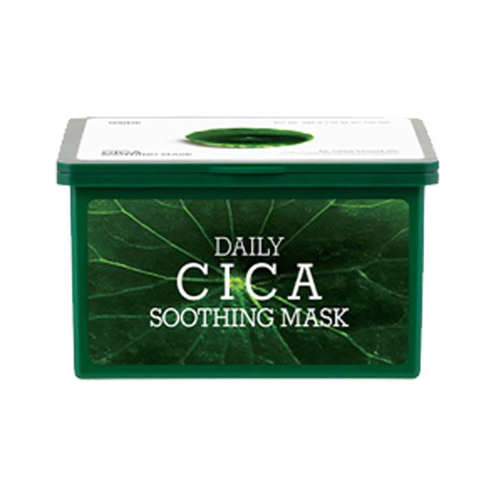 Daily Cica Soothing Mask pakke med 30 ansigtsmasker K-Beauty (B2B)