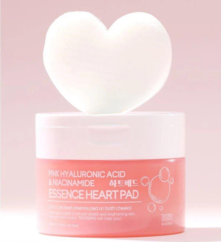 Pink Hyaluronic Acid Niacinamide Serum Heart Pad K-Beauty