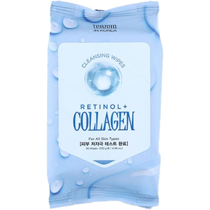 TENZERO Retinol + Collagen Cleansing Wipes K-beauty (B2B)