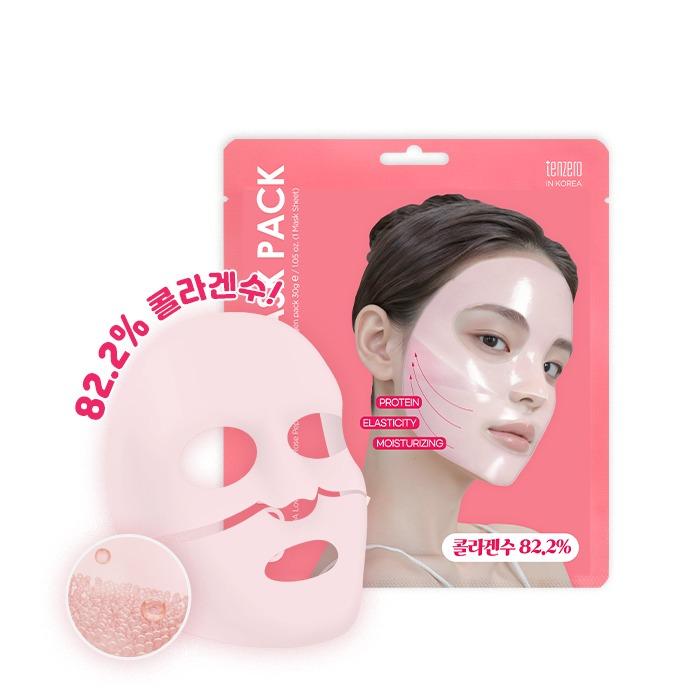 PDRN Rose Collagen Mask 3 i æsken K-Beauty