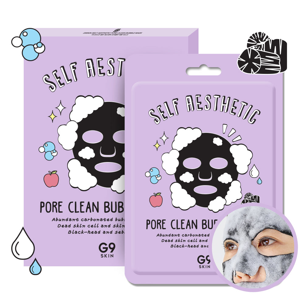 G9SKIN SELF AESTHETIC PORE CLEAN BUBBLE MASK K-beauty