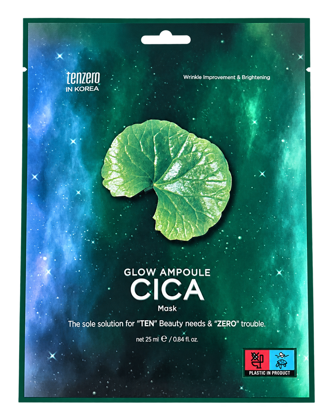 TENZERO Glow Ampoule Cica Mask K-beauty
